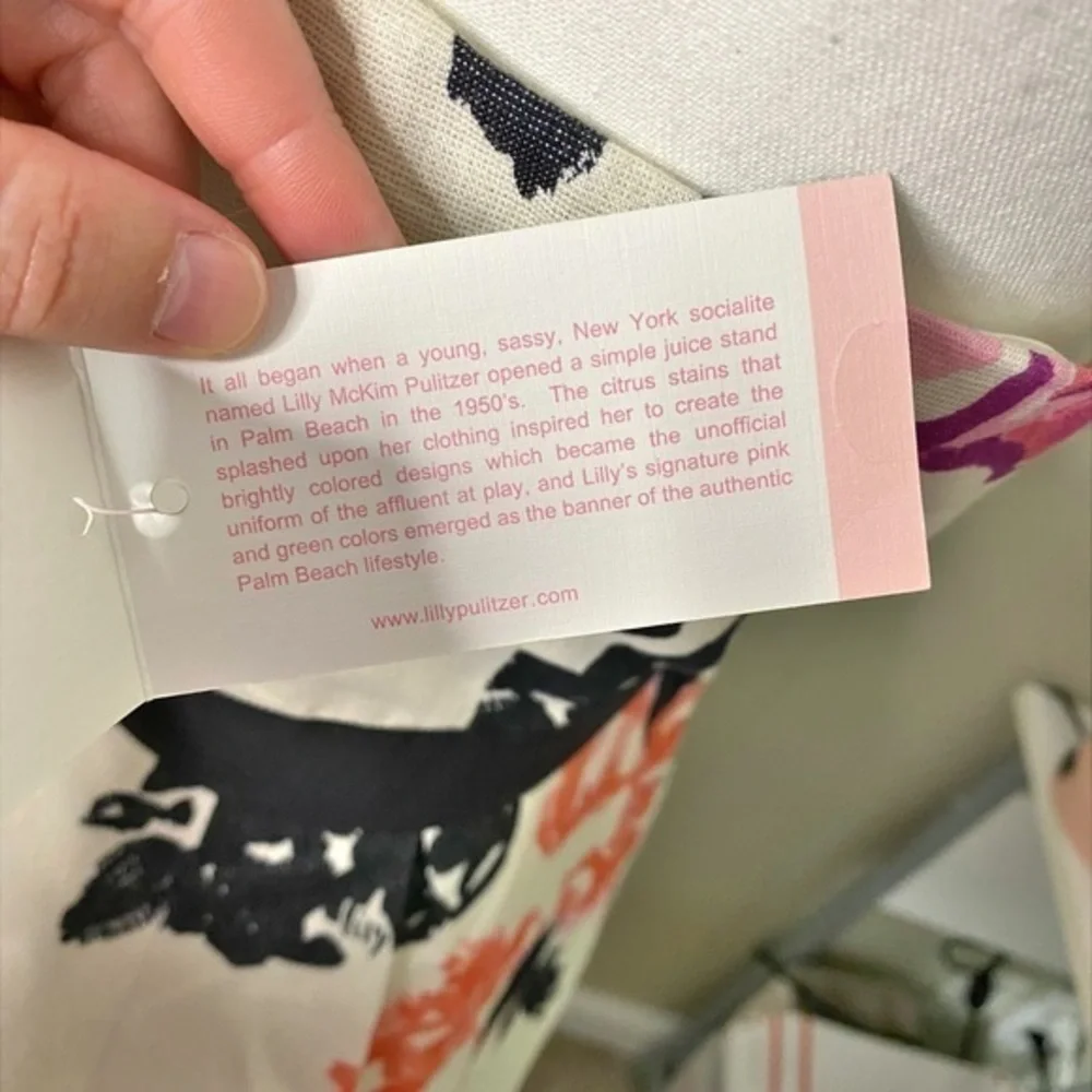 Lilly‎ Pulitzer Amberly Stroke of Midnight Strapless Dress NWT - Picture 6 of 17